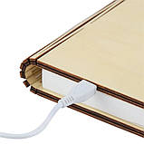 Нічник акумуляторний книга Folding Book Lamp настільний світлодіодний світильник на магніті, фото 4