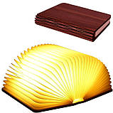 Нічник акумуляторний книга Folding Book Lamp настільний світлодіодний світильник на магніті, фото 3