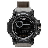 Спортивные часы унисекс LEANDRO LIDO "Rimini" 80525022-80525018 светло-серые, Чёрный, Размер (EU) - 1SIZE