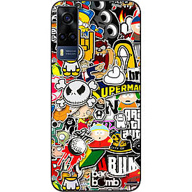 Бампер силіконовий Case для Vivo Y53S з малюнком Креатив