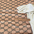 Велюр плюш друкований принт Бежевий, фото 2