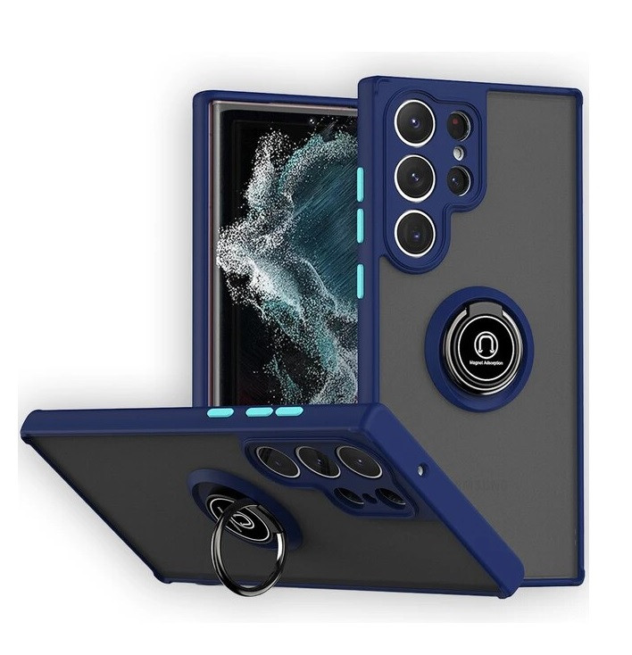 Чохол бампер GKK LikGus Magnetic Ring з підставкою для Samsung Galaxy S23 Ultra Blue