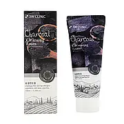 3W CLINIC Charcoal Cleansing Foam Пінка для вмивання Натуральна з вугіллям, 100 мл (620292)