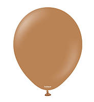 Воздушные шарики Kalisan (13 см) 10 шт, Турция, цвет - карамельно - коричневый (пастель)
