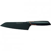 Кухонний ніж Fiskars EDGE Santoku 17 см, рукоять чорна ABS пластик (1003097)