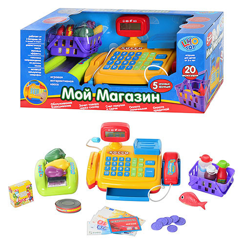 JT Касовий апарат 7018 (12 шт.) на бат-ку, муз, продукти, у кор-ку, 43-18-17,5см