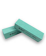 Баф 4-х сторонній "Rich" 120/120 Зелений, бафік полірувальник для нігтів