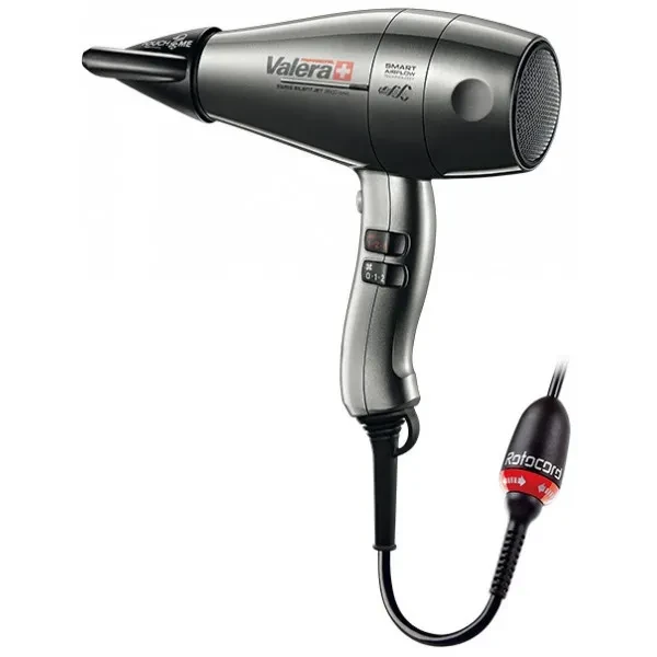Фен професійний Valera Swiss Silent Jet 8600 Ionic Rotocord, сірий перламутровий, супер-тихий, супер