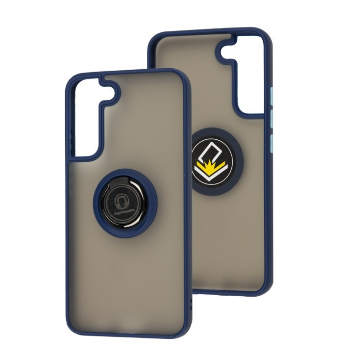 Чохол бампер GKK LikGus Magnetic Ring з підставкою для Samsung Galaxy S22 Blue