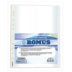 Файли Romus A4 30 мкм глянцеві Прозорі 100 шт. (R882539)
