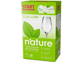 Таблетки для посудомийних машин Екологічні Nature 30 шт ТМ START BP