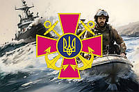 Флаг ВМС (Военно-Морских Сил) Украины «Десант»