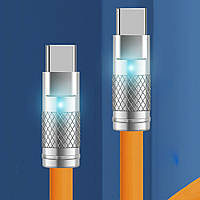 Type-C кабель для зарядки и передачи данных Super Fast Charge 120W 6A Оранжевый