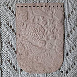 Клапан міні сумки 12*18 "Слон". Слонова кістка, фото 2