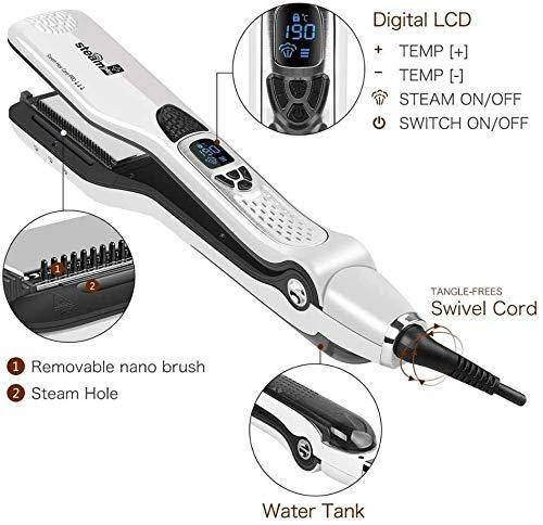 Professional steam top flat iron