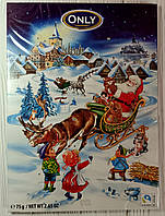 Адвент-календарь с конфетами из молочного шоколада ONLY 75 г (57305)