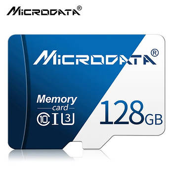 Карта пам'яті Micro SD Microdata 128GB Class 10 + адаптер