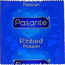 Презервативи Pasante Ribbed 6 штук ребристі презервативи, фото 2