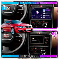 Штатна магнітола Lesko для SEAT Exeo 2008-2013 екран 9" 4/64Gb 4G Wi-Fi GPS Top 1 шт., фото 3