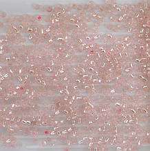 Бісер Karin колір - персиковий прозорий круглий