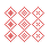 Набір трафаретів 1 мм багаторазовий для штукатурки Вишиванка (3 шт) 438х158 мм tdsn-15.1, фото 2