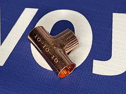 Трійник мідний Ø10mm