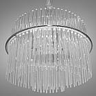 Сучасна люстра підвіс зі скляними елементами на 6 ламп Е14 колір каркасу хром D-93319/500HR, фото 2