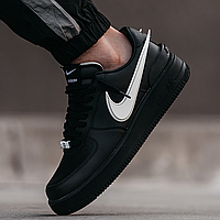 Кроссовки мужские и женские Nike Air Force 1 Low x AMBUSH Black / кеды Найк аир Форс 1 черные низкие