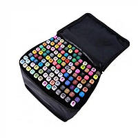 Набір двосторонніх маркерів для скетчингу та малювання Sketch Marker, 120 кольорів у сумці
