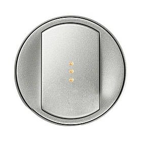 Лицева панель вимикача з підсвіткою 1-клавішного Legrand CELIANE титан 68303