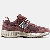 Кроссовки женские и мужские New Balance 2002R Bordo / Нью Баланс 2002Р бордовые