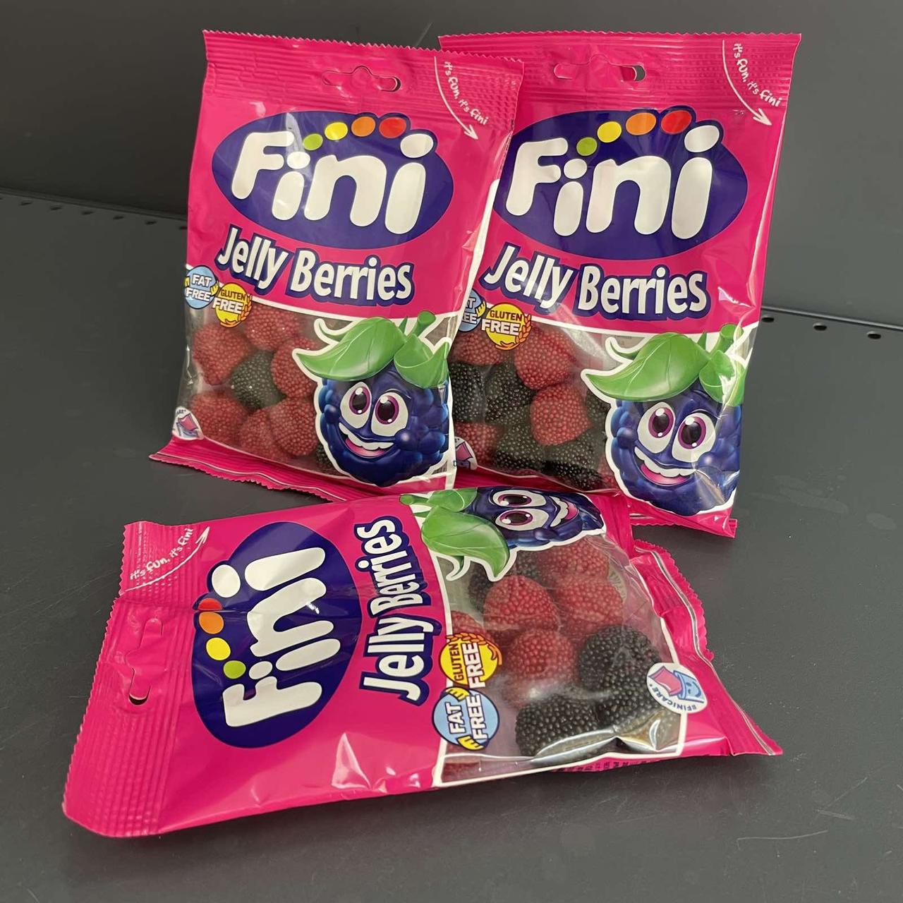 Желейні цукерки "Fini Berries. Ягоди" малинки 100 грам, фото 1