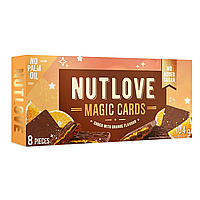Печенье All Nutrition Nutlove Magic Cards, 104г. белый шоколад с апельсином