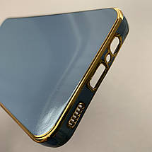Чохол для Samsung Galaxy A14 4G / 5G глянцевий із золотою окантовкою чохол на телефон самсунг а14 синій h7y, фото 5