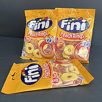 Желейні цукерки "Fini Peach Ring. Персикові кільця. Персик", 100 г Фіні