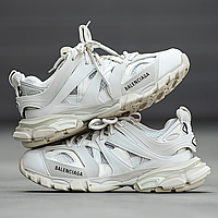 Кроссовки мужские и женские Balenciaga Track 3.0 white / Баленсиага Трек белые бежевые