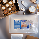 Сухий душ, догляд за хворими, літніми людьми, догляд за шкірою тіла, для лежачих хворих рукавичка ЧистоТіл 10 штук, фото 6