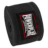 Бинти для боксу PowerPlay 3047 Чорні Lycra (спандекс) (4,5м), фото 5