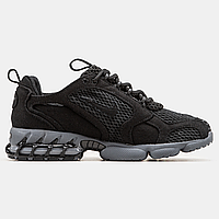 Кроссовки женские и мужские Nike x Stussy Zoom Spiridon Cage 2 black / Найк Стусси Зум Спиридон черные