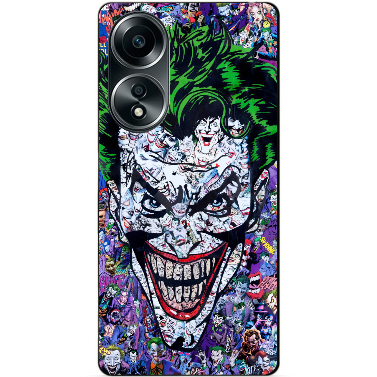 Силіконовий бампер чохол для Oppo A58 з малюнком Джокер Joker