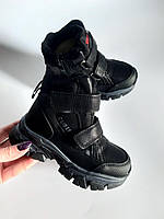 Зимние ботинки Clibee 376 black чёрные р.29,31,32