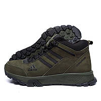 Чоловічі зимові шкіряні черевики Adidas Terrex Green