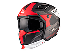 Мотошолом MT Streetfighter SV S Totem B15 Matt Red ECE2206, фото 8