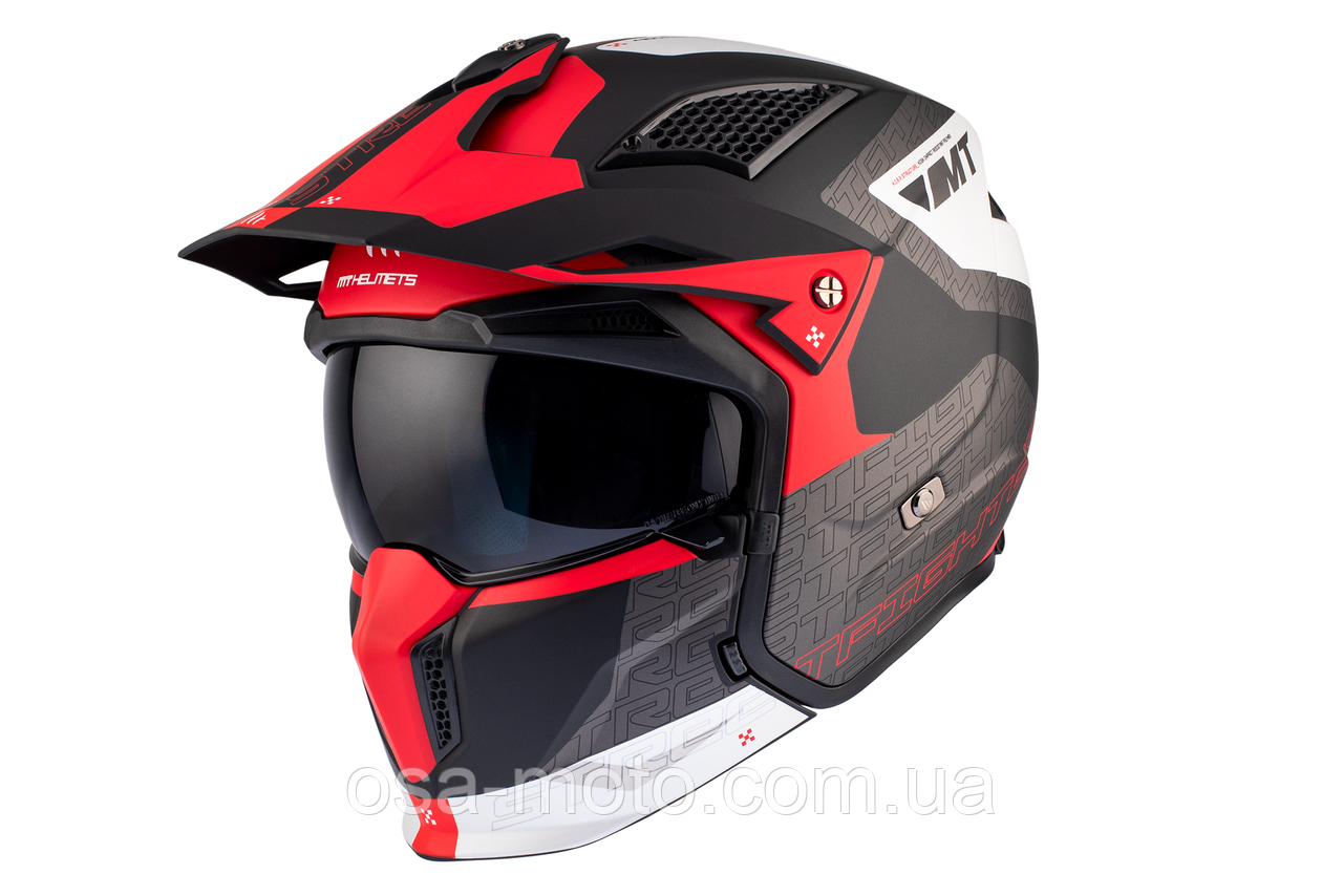 Мотошолом MT Streetfighter SV S Totem B15 Matt Red ECE2206