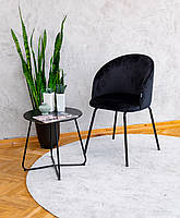 Мягкий стул с металическими круглыми ножками "Милано"