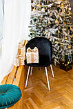 М'який стілець з металевими круглими ніжками "Мілано", фото 2