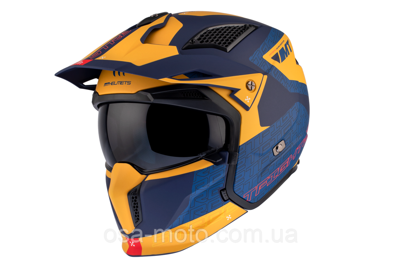 Мотошолом MT Streetfighter SV S Totem C3 Matt Yellow ECE2206