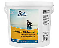 Химия для бассейна шоковая 5 кг Chemoform Германия. Кемохлор СН быстродействующий для дезинфекции
