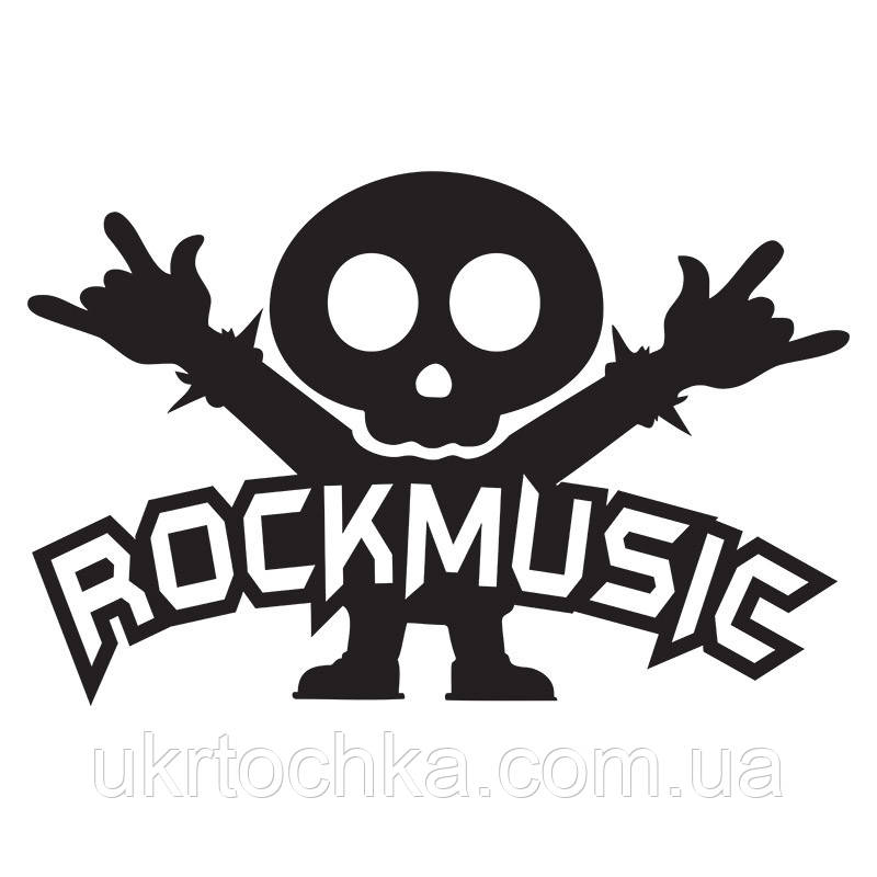 Наклейка на авто - Rock Music