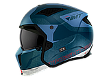Мотошолом MT Streetfighter SV S Totem C17 Matt Blue ECE2206, фото 2